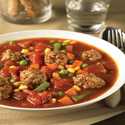 Minialb�ndigas y Sopa de Verduras