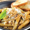 Penne with Red-Pepper Walnut Pesto