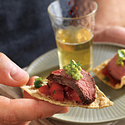 Grilled Salsa Steak Appetizer